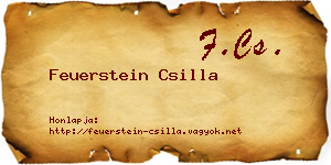Feuerstein Csilla névjegykártya